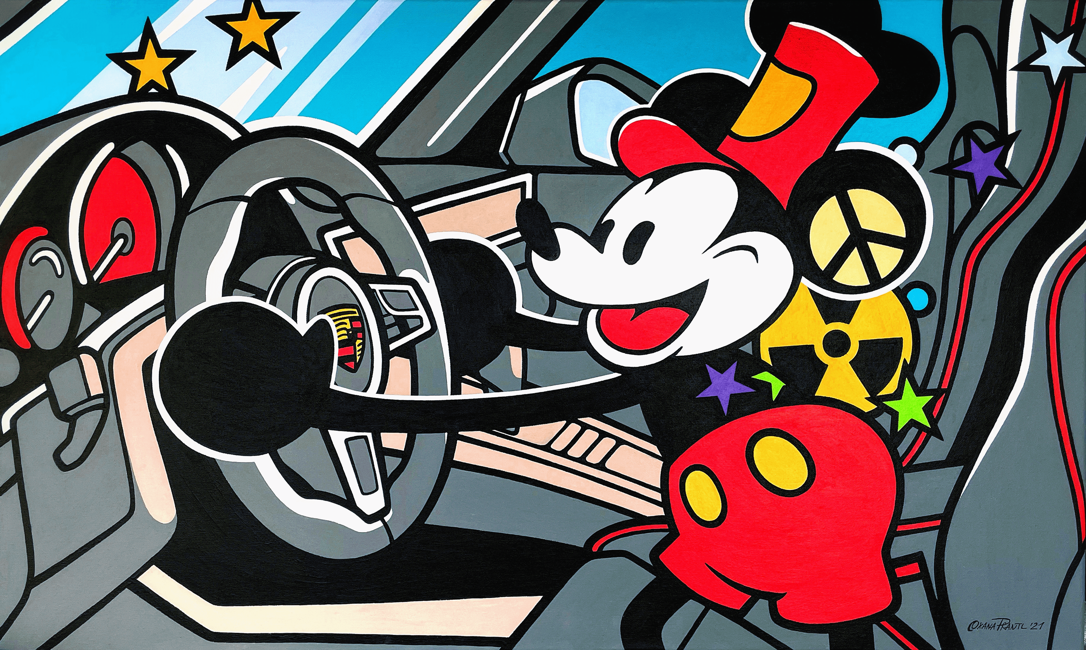 Driving Mickey